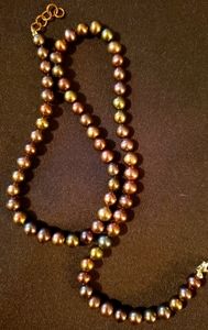 Purple Pearl Necklace